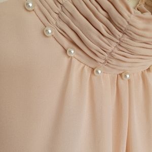 Beaded collar top / size M